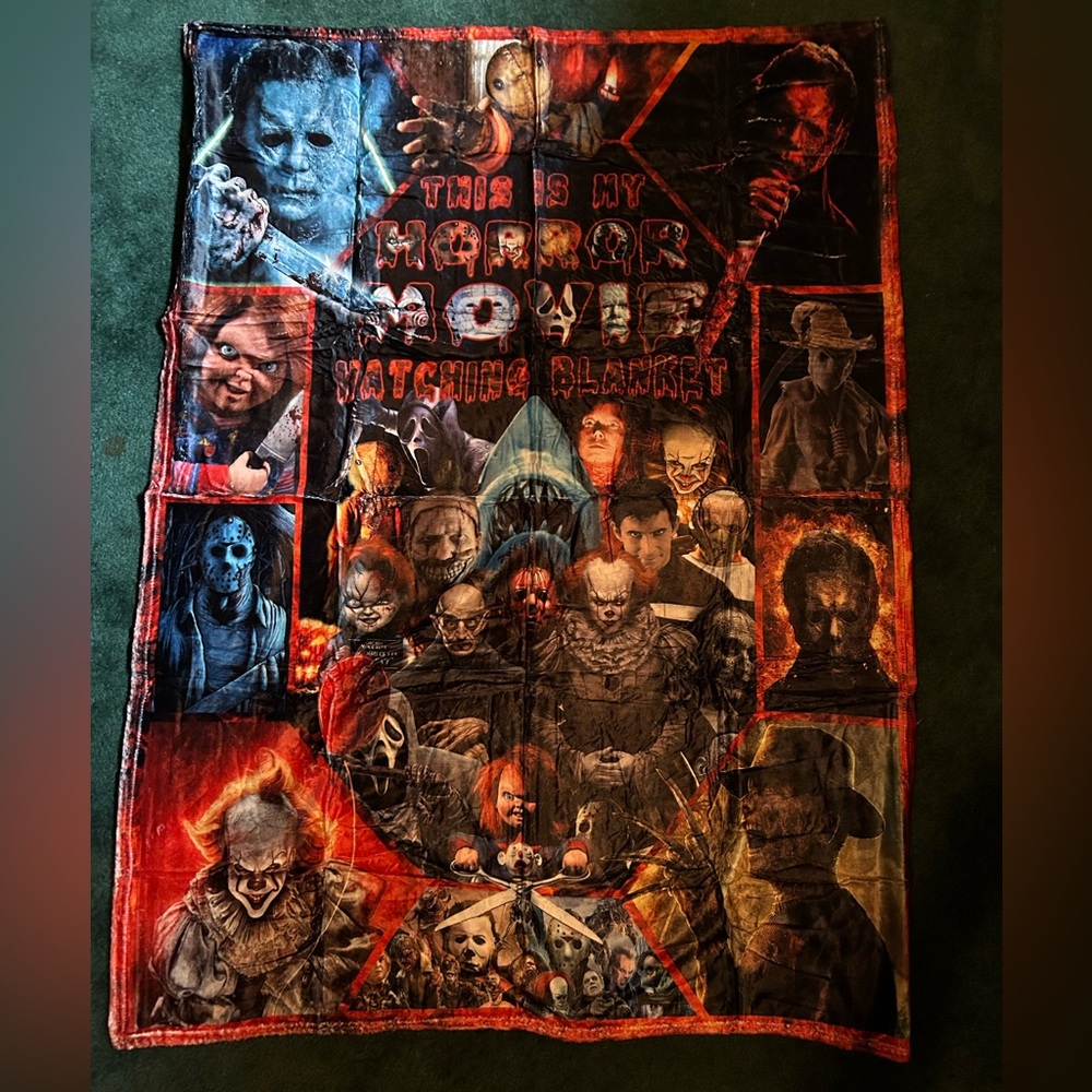 I’m watching my Halloween movies blanket 50in x 40in